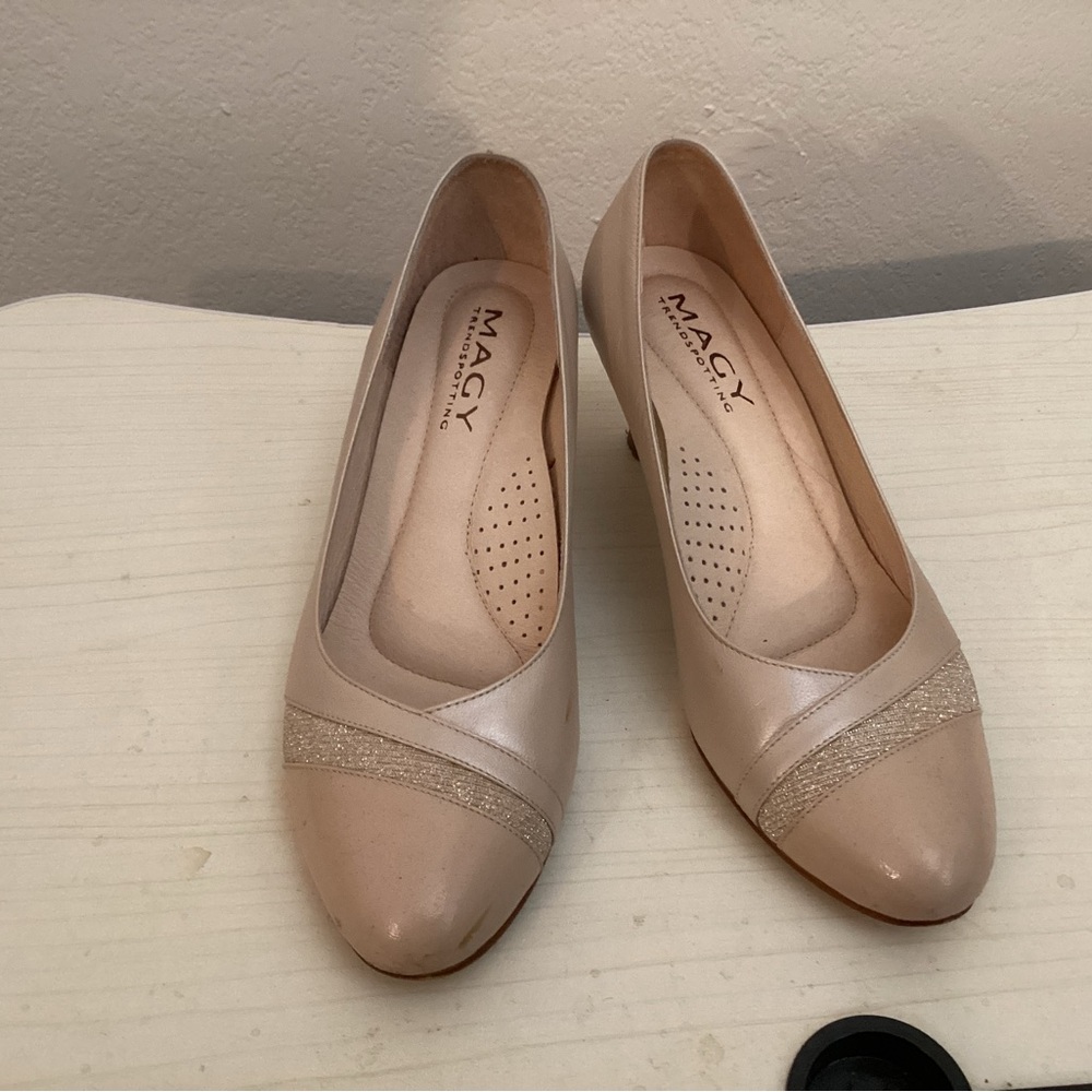 Beige Women's leather Shoes